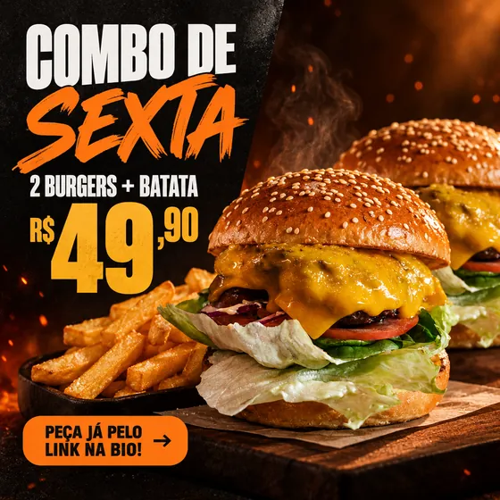Arte de divulgação gerada pelo MovCreative (Comida)